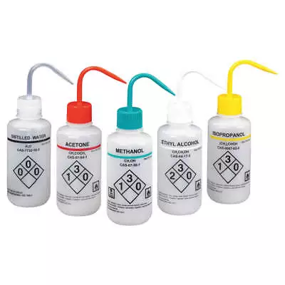 LAB SAFETY SUPPLY 24J898 Wash Bottle500mLStandard SpoutPK5 • $34.38