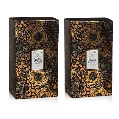 Voluspa Baltic Amber Home Ambience Reed Diffuser ( Lot Of 2 ) • $60.99