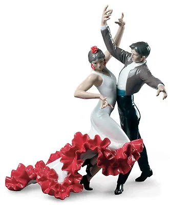 Lladro Flamenco Dancers Couple Figurine #9333 Brand Nib Romance Spanish Save$ Fs • $2299.98