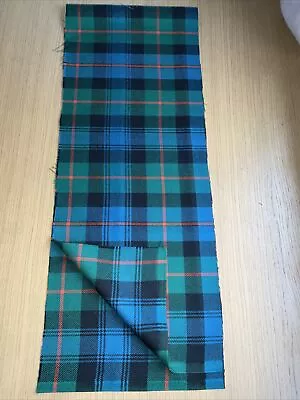 Murray Of Atholl Ancient Tartan Heavyweight 100% Wool Fabric 1.42m X 27cm • £28