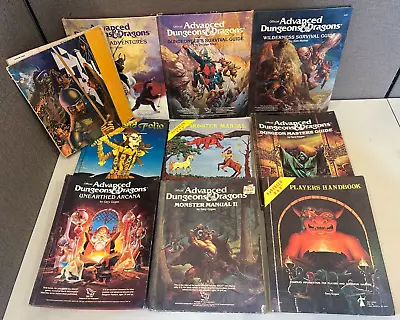 Vintage 1970/early 80s TSR Advanced Dungeons & Dragons Hardcover Books RARE LOT • $103.50