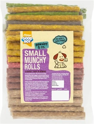 £7.49 • Buy Goodboy Premium Small Munchy Rolls Dog Puppy Treat Stick Chew 100 Rolls