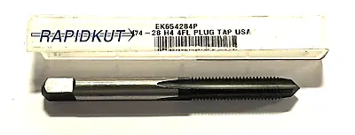 RapidKut 1/4-28 Tap HSS Hand Tap 4 Flute Plug USA Made • $10.99