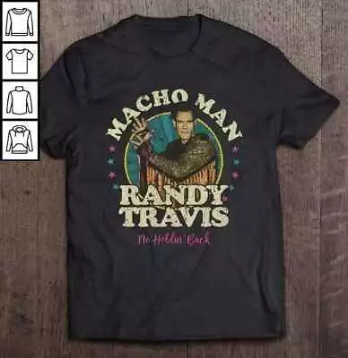 HOT Macho Man T Shirt Macho_Man Tee Randy Travis Short Sleeve Shirt MT8305 • $24.99