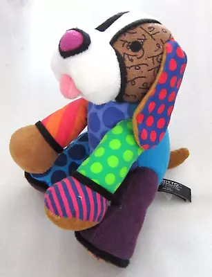 Pablo The Puppy Dog Patchwork Plush Beanbag Toy Enesco Romero Britto Popplush 8  • $8.95