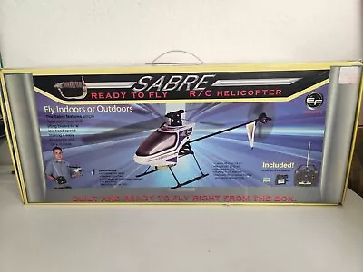 New Vintage Sabre Ready To Fly R/C Helicopter By EF Helicopters • $110