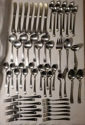 Towle Supreme Stainless Liberty Bell Flatware 57 Pieces Including Service Set • $175