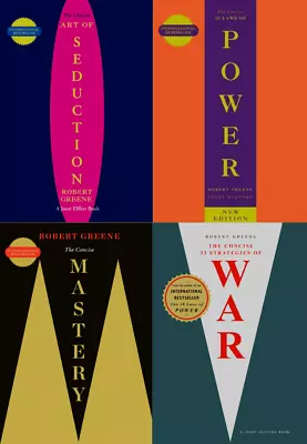 Robert Greene 4 Book Set Concise 48 Laws Of Power Mastery Art Of SeductionWAR • $22.38