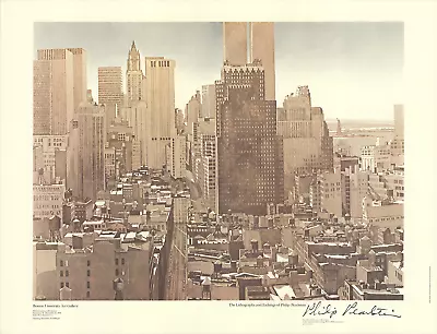 PHILIP PEARLSTEIN View Over SoHo Lower Manhattan 1979 • $250