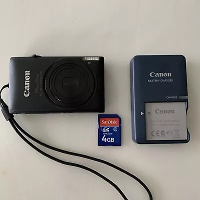 Canon PowerShot ELPH 300 HS / IXUS 220 HS 12.1MP Digital Camera - Black • $121