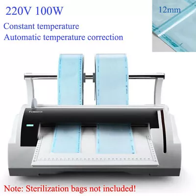 220V Sterilization Disinfection Sealing Machine Clinic Dental Bag Package Sealer • £209.99