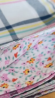 Vera Bradley Table Runner Pastel Plaid Reversible  96  X 13.25  MSRP $42 • $12