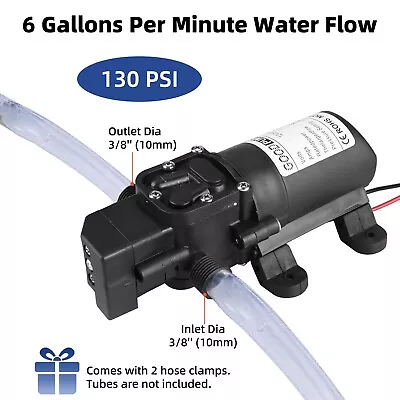 12V High Pressure Water Pump 72W Sprayer Diaphragm Automatic 130PSI Self Priming • $20.99