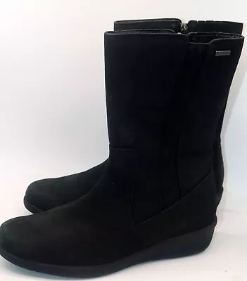 Aravon Woman's Boots Mid Calf Zipper Black Size 11 New WOB • $78