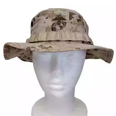 USMC MCCUU Cover Field Desert MARPAT Combat Boonie Size Medium No Strap Hat • $10.79