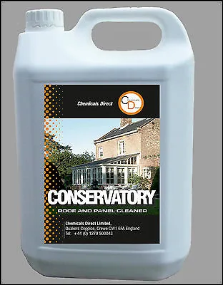 Conservatory UPVC PVCu  Roof And Panel Cleaner Chemicals Direct 1 X 5 Ltr • £19.99