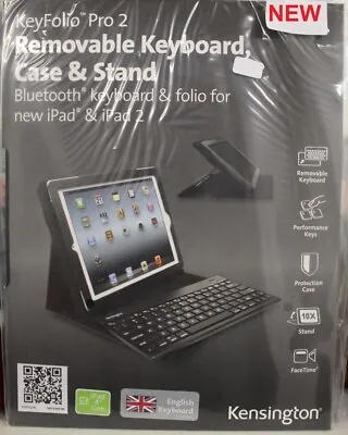 Kensington Keyfolio Pro 2 Case For IPad - Ipad 2 Inc BT Keyboard New Cheapest • £3.99