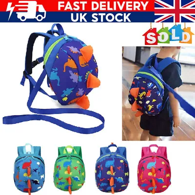£8.89 • Buy Kids Baby Toddler Walking Safety Harness Backpack Security Strap Bag & Reins