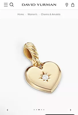 David Yurman Compass Heart Amulet • $585