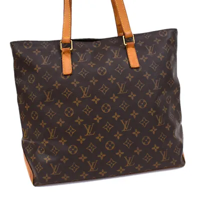 Auth LOUIS VUITTON Monogram Cabas Mezzo M51151 Shoulder Bag Brown Canvas D4b8 • $253.76