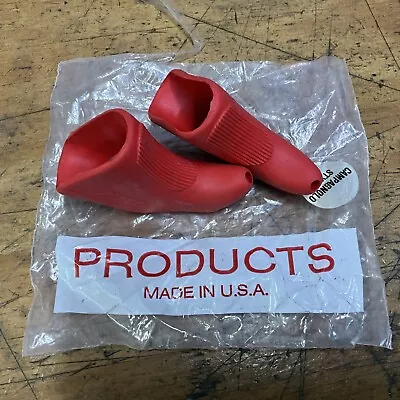 NOS Vintage A’ME Campagnolo Style Brake Lever Hoods Red  • $42.49