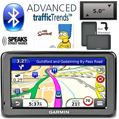 Garmin Sat Nav Gps 2597 Lifetime Maps Europe • £34.99