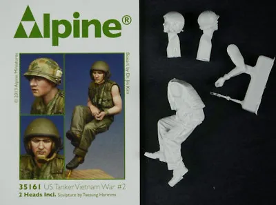 $18 • Buy Alpine Miniatures 1/35th US Tanker #2, Vietnam War, NIP, Resin Kit Number 35161