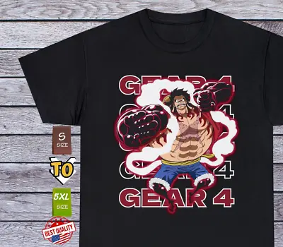 Mugiwara Monkey D. Luffy Gear 4 T Shirt Anime One Piece Tee Manga Japan Clothing • $18.68