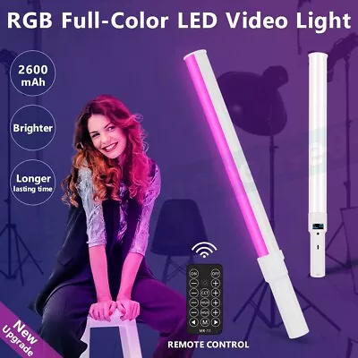 RGB LED Photography Lighting LED Video Light Wand Handheld Stick Bar With Remote • $38.96