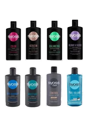 Syoss Professional  Hair Shampoo 440ml - Choose Your Type • £9.65