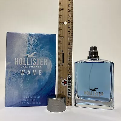 Hollister WAVE Cologne For Him Eau De Toilette Spray 100ml 3.4oz RETIRED SEE⭐️ • £48.65