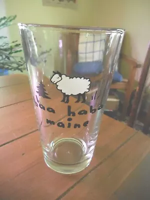 Baa Haba Maine Vintage Pint Beer Glass • $19.95