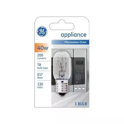 Ge Lighting  Microwave Light Bulb Soft White Light 40-Watts • $8.99