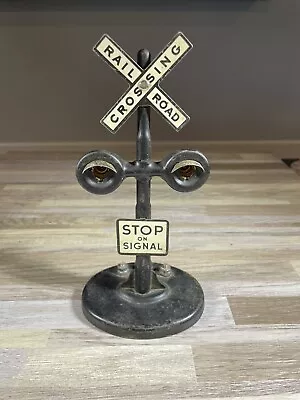 Vintagemarx Toys  Stop On Signal Railroad Crossing Light Untested  • $15