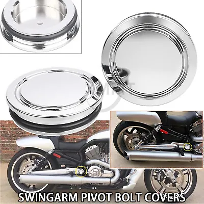 Swingarm Pivot Bolt Covers Kit Chrome For Harley V-Rod 2006-2017 Muscle VRSCF • $25.98