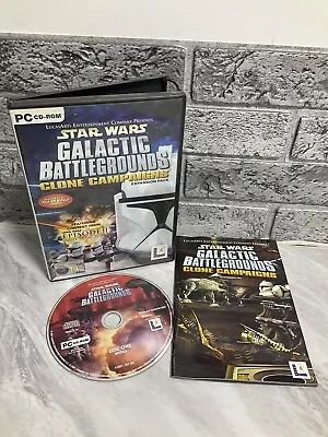£3.99 • Buy PC DVD  Star Wars Galactic Battlegrounds Clone Campaigns