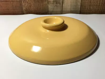 La Solana 8  Replacement Lid To Yellow Casserole Vintage Yellow Stoneware Lid • $20