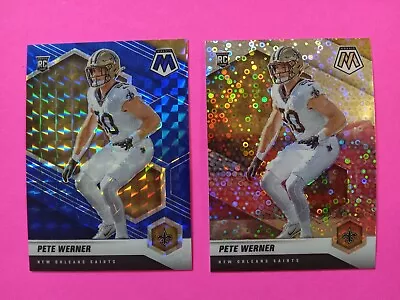 2021 Mosaic Pete Werner RC Blue/99+No Huddle Silver Refractors • $11