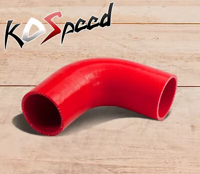 2-2.5  90 Degree Turbo/intercooler/exhaust Piping Silicone Coupler Tube/tube Red • $11.18