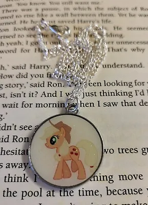 Handmade Silver Plated Necklace - My Little Pony Applejack • £5.50