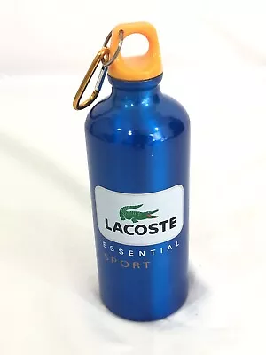 Lacoste Essential Sport Blue Stainless Steel Water Bottle 8  Tall • £7.70