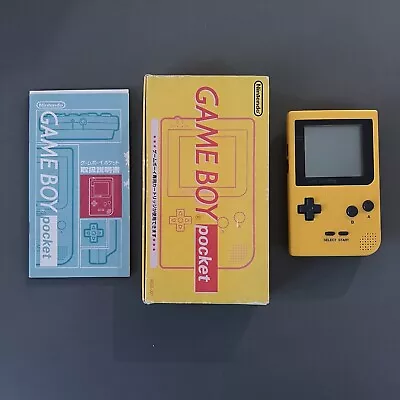 Nintendo GameBoy Pocket Yellow Handheld Console With Original Box - Nice • $119.99