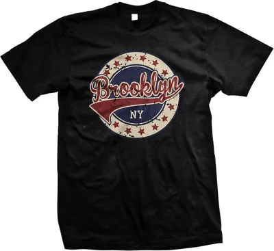 Distressed Brooklyn NY -BK Pride Represent New York Mens T-shirt • $10.98