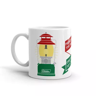 Coleman Lantern Red And Green 200A Tall Hat  Preserving The Past  Coffee Mug • $12.10