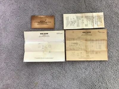 Vintage GE Wall Oven And Stove Top Wiring Diagrams With Envelope • $6