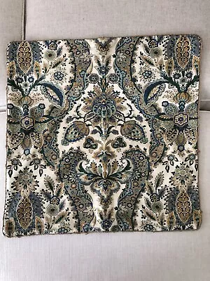 POTTERY BARN Florentine Paisley Print Cushion Cover | 22 X 22 Inches Square • £35