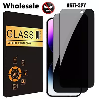 Wholesale IPhone 15 14  13 12 Pro Max SE Privacy Anti-Spy Glass Screen Protector • $165.44