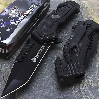 Licensed 8  Mtech Usa Marines Spring Assisted Open Tactical Folding Pocket Knife • $9.95
