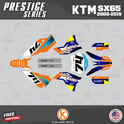 Graphics Kit For KTM 65SX SX65 (2009-2015) SX 65  PRESTIGE-orng-cyn • $109.61