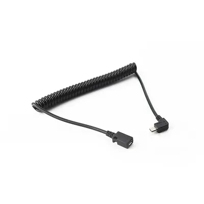 Angled Micro USB Male To Female Data Charge Spring Cable Stretch Adapter Plug • $3.68